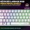 Clavier The G-lab Keyz Titan Magnétique Wireless RGB Azerty Blanc