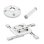 Chief KITAD003W Support Plafond pour Projecteur Charge 11,3 Kg Inclinaison +/-20° Rotation 360°