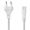 Netzkabel Nedis CEGL11040WT30 3 m C7 IEC 320 weiss