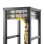 Gancho en D StarTech.com vertical 1U acero negro gestión de cables rack 19"