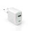 Carregador PURO 65W GaN USB-C USB-A Branco