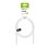Câble antenne coaxial Ekon 10 m Blanc Connexion mâle-femelle