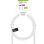 Câble antenne coaxial Ekon 10 m Blanc Connexion mâle-femelle