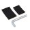 eWheel 8643-41 Supporto Smartphone Girevole 360º Nero Compatibile 55-95 mm