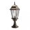 Sobre muro exterior FABRILAMP Regulus Negro Oro E27 IP44 56 cm