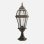 Applique FABRILAMP Becrux noir et or IP44 E27