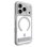 Coque ZAGG Milan Snap paillete argent avec support pour iPhone 18 Pro/17 Pro