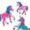 Kit de perles a repasser SES Creative Beedz Green Licorne 1800 perles