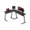 Secretaria gaming Huzaro Hero 6.0 em L preta 147 cm