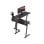 Secretaria gaming Huzaro Hero 6.0 em L preta 147 cm