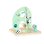 Jouet d'eveil Eichhorn Panda boucle motricite 14 cm vert