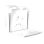 SANUS WSWME31-W2 weisse Wandhalterung fuer Sonos Era 300