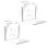 SANUS WSWME32 Soporte de pared para altavoces Sonos Era 300, blanco (2 unidades)
