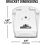 SANUS WSWME32 Soporte de pared para altavoces Sonos Era 300, blanco (2 unidades)