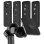 Suporte para Telemóvel Crosscall X-RIDE Carregador USB Rotação 360º Preto