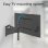 ACT AC8357 Supporto TV a parete 43-90 pol. VESA 100x200-600x400 Max 50 kg