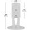 SANUS WSWME11-W2 Wandhalterung fur Sonos Era 100 Lautsprecher, Weiss