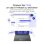 Tastatur Inateck KB05114 Membran Bluetooth mit Touchpad Grau QWERTZ