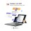 Tastatur Inateck KB05114 Membran Bluetooth mit Touchpad Grau QWERTZ