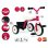 Triciclo Smoby Rookie Vermelho Estrutura Metal Rodas EVA 2 a 4 Anos