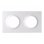 Cadre double Sonoff EF2G blanc pour interrupteurs Orb