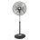 Ventilador de pie DCG Eltronic VE1655 B 60 W 3 velocidades con oscilación y altura ajustable