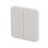 Interrupteur intelligent Ajax SoloButton 2-gang Oyster