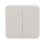 Interrupteur intelligent Ajax SoloButton 2-gang Oyster