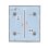 Interruptor Inteligente Ajax CenterButton 2-gang Com Fios Cinzento LED