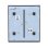 Interrupteur intelligent Ajax LightSwitch CenterButton 1-gang/2-way gris