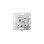 Interrupteur intelligent Ajax LightSwitch CenterButton 1-gang/2-way gris
