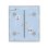Interrupteur intelligent Ajax CenterButton 1-gang/2-way, gris brume