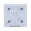 Interruptor inteligente Ajax SoloButton duplo cinzento com fios