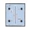 Interruptor inteligente Ajax CenterButton duplo preto