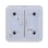 Interrupteur intelligent Ajax SoloButton 2-gang noir