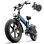 Bicicleta Eléctrica URLIFE T5 1500 W 48 V 13 Ah 20" Todoterreno Plegable Azul