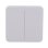 Interruptor inteligente Ajax SoloButton 2-gang sem contacto, nevoeiro