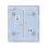 Painel tátil Ajax CenterButton duplo Fog