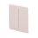 Painel Ajax CenterButton 2-gang marfim tatil sem contacto com fios