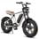 Veloelektrische Engwe M20 750W 48V 13Ah Shimano 7 Gänge 20 Zoll Weiss