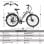 Bicicleta Eléctrica Bekup V1 250 W 36 V 14,5 Ah 26" 75 km