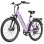 Bicicleta Eléctrica Bekup V28 250 W 36 V 14,5 Ah Frenos de Disco 26" Negro Lila