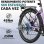 Bicicleta Eléctrica Bekup V28 250 W 36 V 14,5 Ah Frenos de Disco 26" Negro Lila
