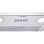 Exaustor encastravel Candy CBG640/2X evacuacao 52 cm inox LED