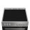 Cocina Indesit I6V5PMS 4 Zonas Cerámicas Horno 66 L Convección Plateada