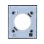 Plaque centrale Ajax CenterCover graphite pour prise intelligente