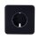 Copertura frontale Ajax SoloCover nera per presa smart