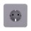 Tapa frontal Ajax SoloCover gris para enchufe inteligente