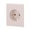Cache central Ajax Centercover pour prise connectée, beige ivoire