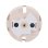 Cache central Ajax Centercover pour prise connectée, beige ivoire